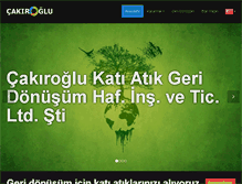Tablet Screenshot of cakiroglugeridonusum.com